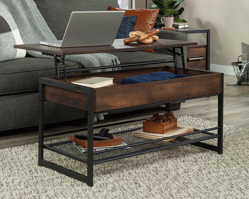 SA430269 RTA Oak Lift-Top Coffee Table With Storage