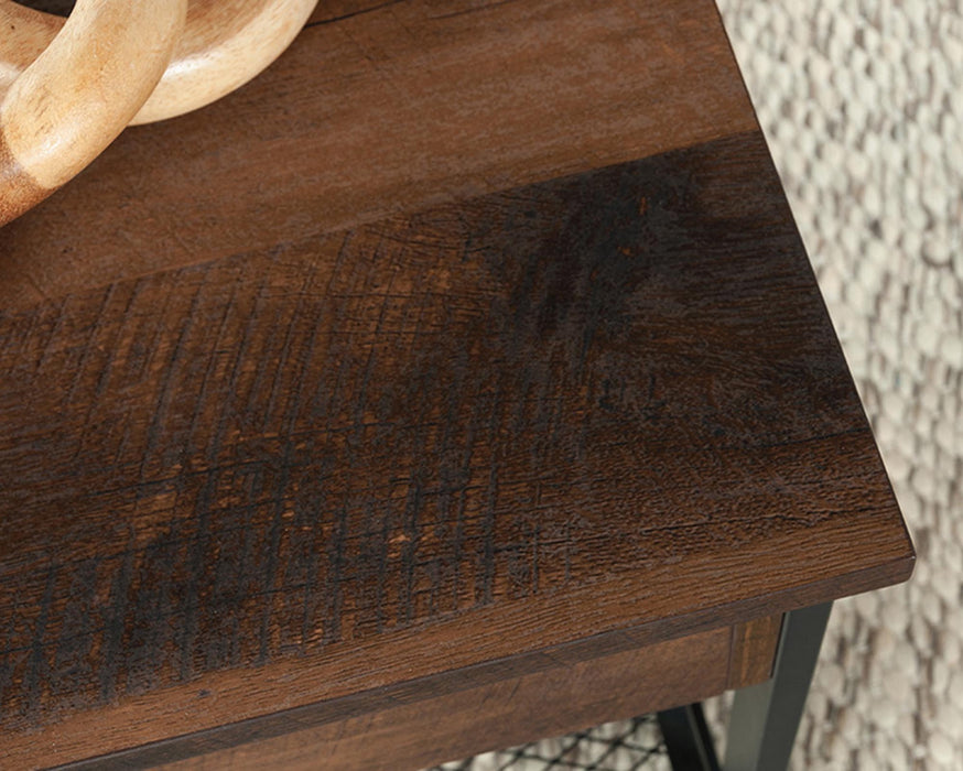 SA430269 RTA Oak Lift-Top Coffee Table With Storage