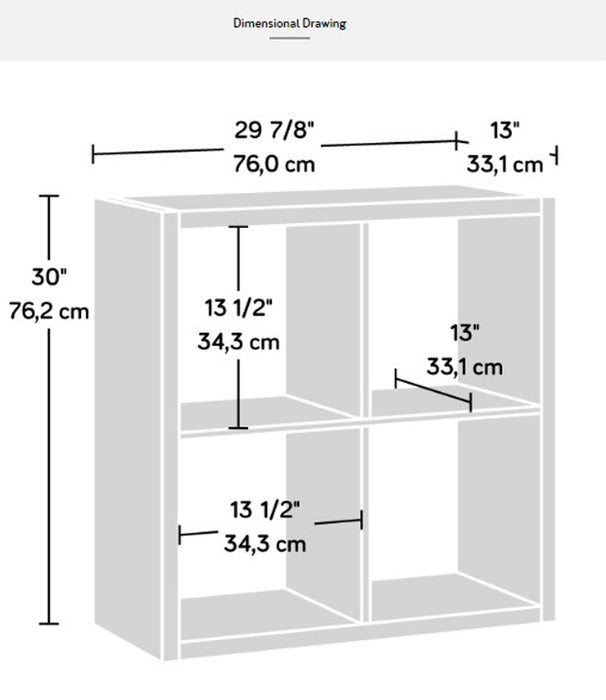 SA431399 RTA Rural Pine 4-Cube Organizer