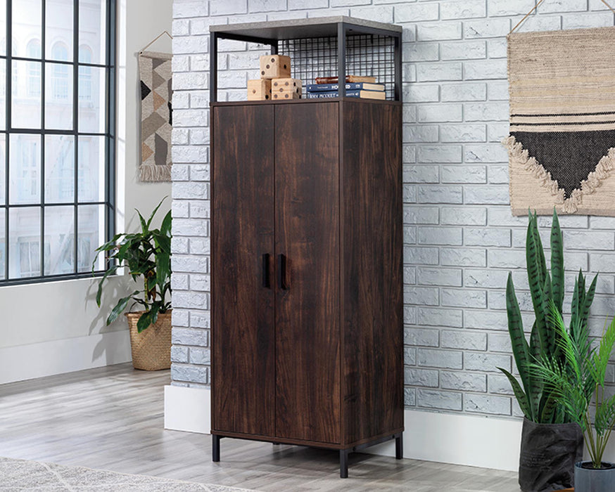 SA433858 RTA Walnut 2-Door Storage Cabinet