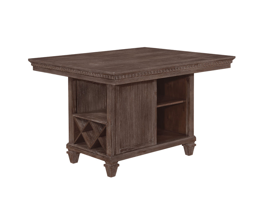 Regent - Counter Height Table - Charcoal Black