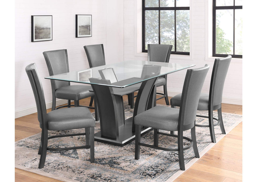 Camelia Grey Glass & Wood dining Sets by Crown Mark