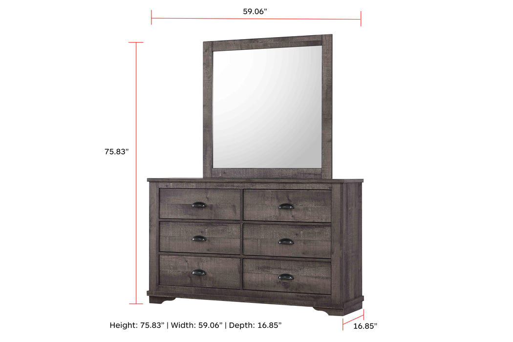 Coralee - Dresser, Mirror