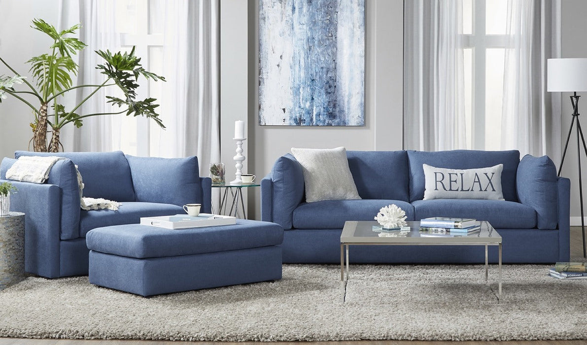 Image Navy Sofa and Cuddle Chair Set 18200