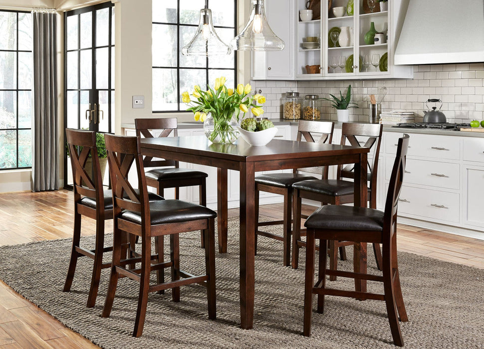Thornton Russet 7 Piece Gathering Table Counter Height Dining Set by Liberty