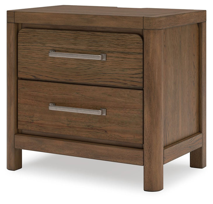 Cabalynn - Light Brown - Two Drawer Night Stand