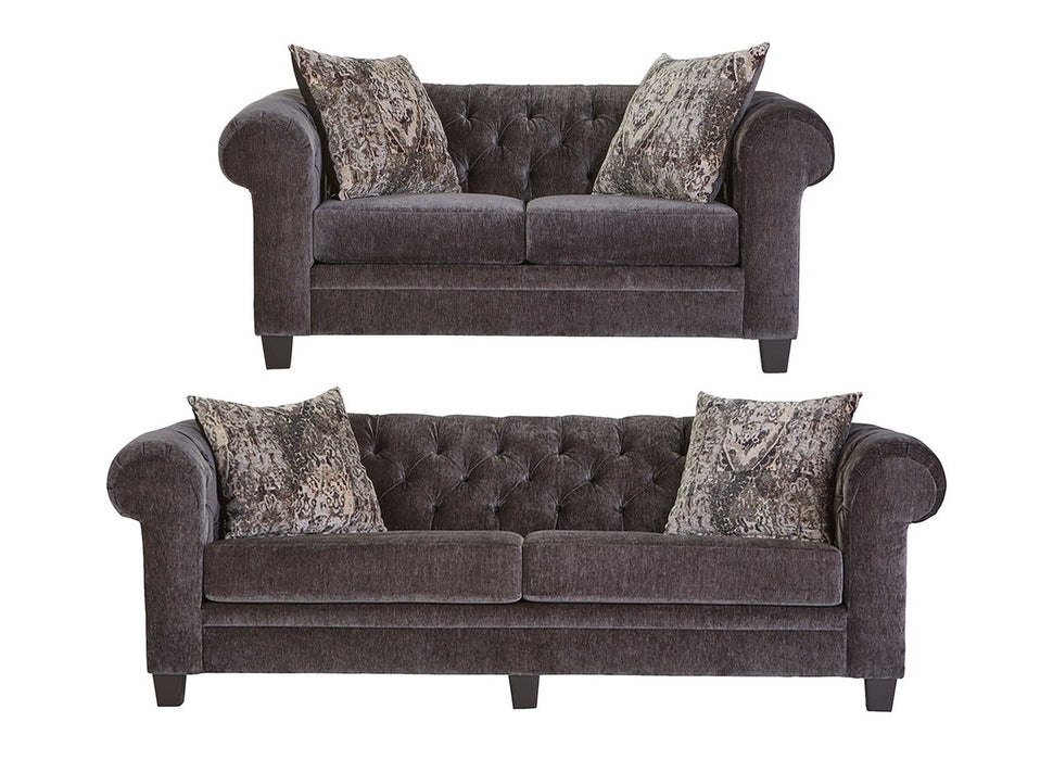 Lush Mink Sofa and Loveseat Set by Hughes 22700