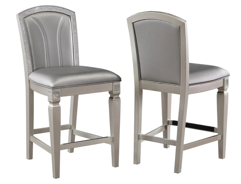 Klina Metallic Counter Height Dining Sets by Crown Mark