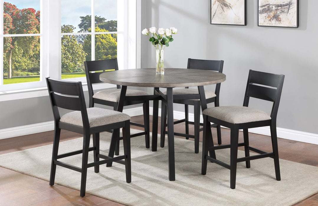 Mathis 5 Piece Counter Height Dining Set By Crown Mark