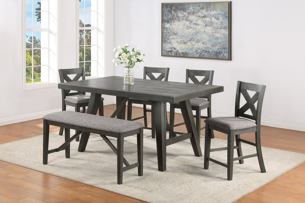 Rufus Grey Counter Height Dining Sets by Crown Mark