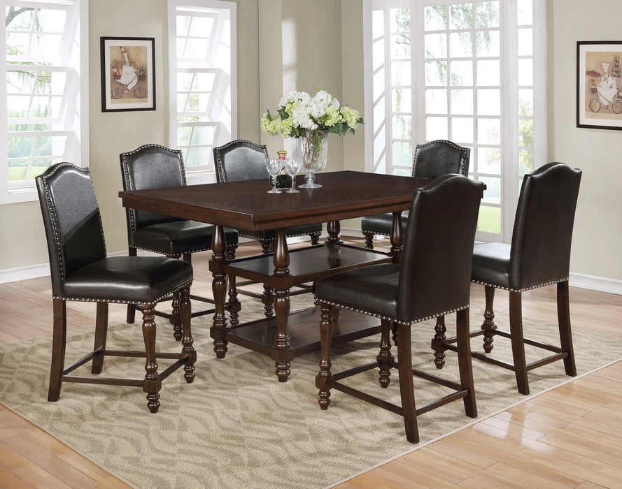 Langley Espresso Counter Height Dining Sets by Crown Mark