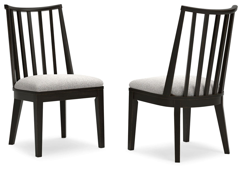 Galliden - Dining Upholstered Side Chair (Set of 2) - Black