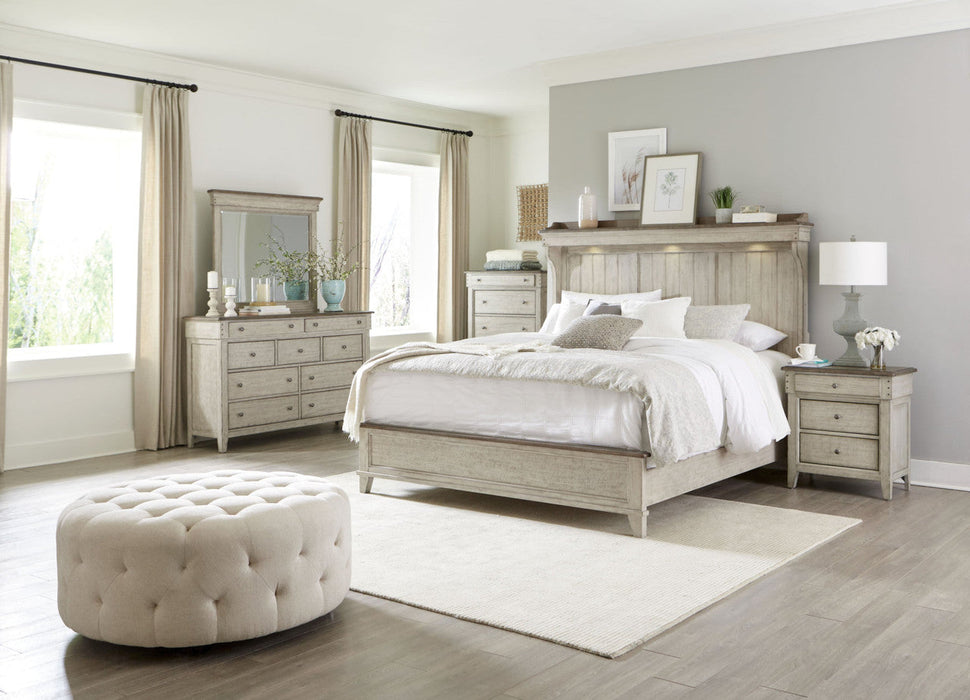 Ivy Hollow Mantle Style King Size Storage Bedroom Suite by Liberty Furniture