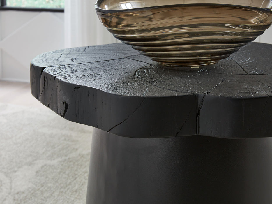 Wimbell - Black - Round End Table