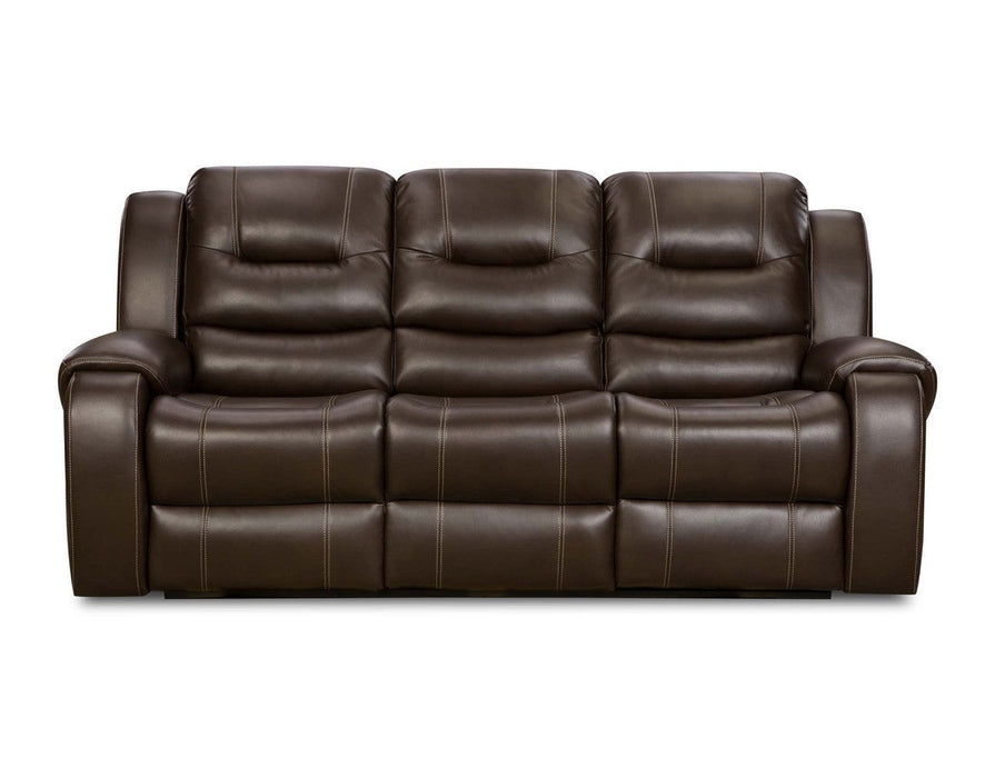 Jamestown Umber Reclining Sofa and Console Loveseat Set by Corinthian