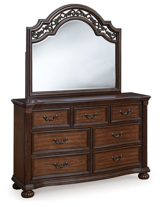 Lavinton - Brown - Dresser And Mirror