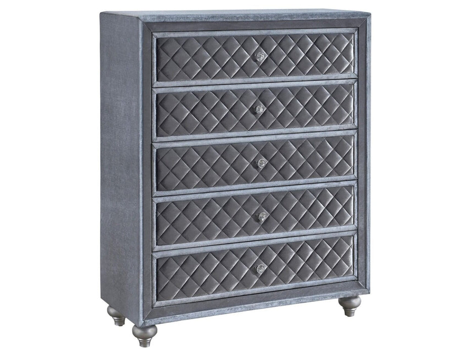 Cameo Grey or Black Upholstered  Bedroom Suites