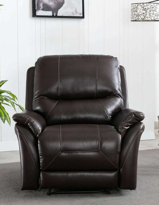 New Reggio Glider Recliner in Chocolate or Charcoal
