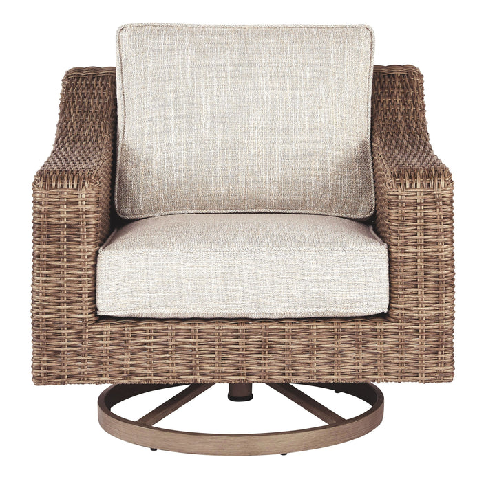 Beachcroft - Beige - Swivel Lounge Chair
